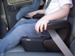 Clek olli Optimal booster seat depth prevents slouching
