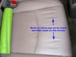 leather vehicle seat before seat protector