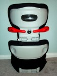 Back view of Kobuk showing shoulder belt guide adjuster