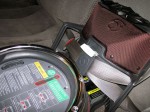 Orbit base with seat belt in Suburban