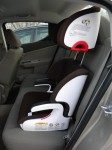 oobr not reclined - very upright due to headrest pushing it forward