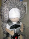 preemie doll with head pad
