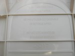 Expiration stamped on back of shell - 6 yr lifespan