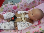 20" newborn doll without head hugger insert