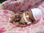 Preemie doll without head hugger insert