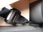 Lower LATCH anchor and adjuster mechanism slightly in beltpath
