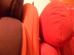 Pria 70 Intense Red next to Rodi XR red