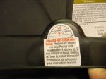New label on Comfy Carry base