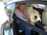 Jaguar XKR-S coupe backseat - haha!