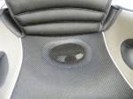 Spill resistant cover on Kiddy CFP. The water pools but doesn't soak through! Even after 5 mins!