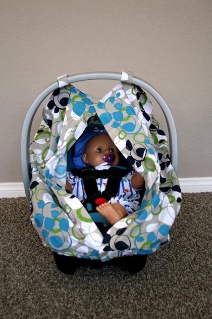 Clover Summer Infant 2in1 Carry & Cover Infant Car Seat Cover 