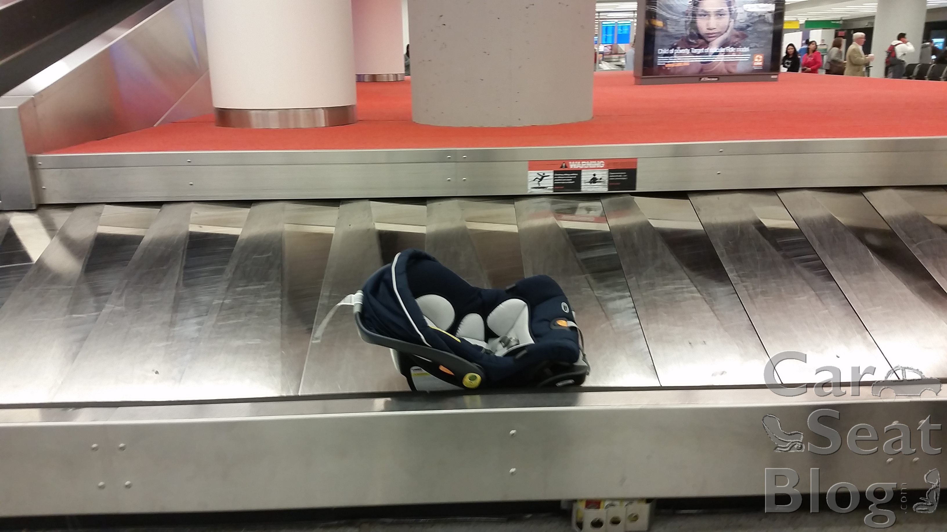 traveling with car seat and stroller on plane