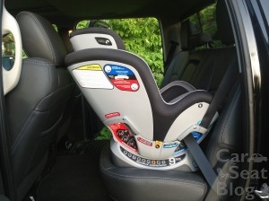 rear facing car seat in dodge ram quad cab