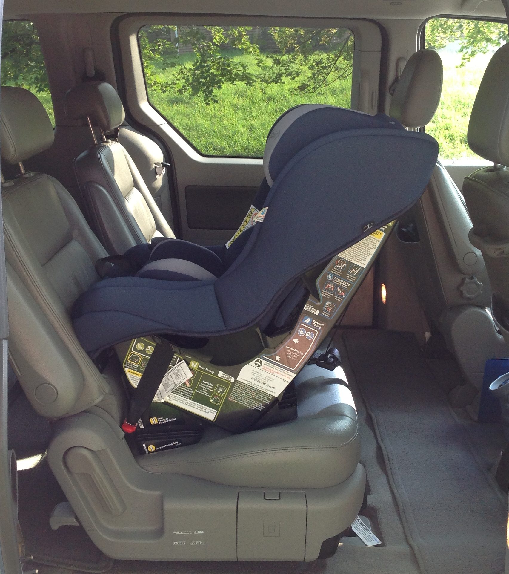 The Ultimate RearFacing Convertible Carseat Space Comparison Size
