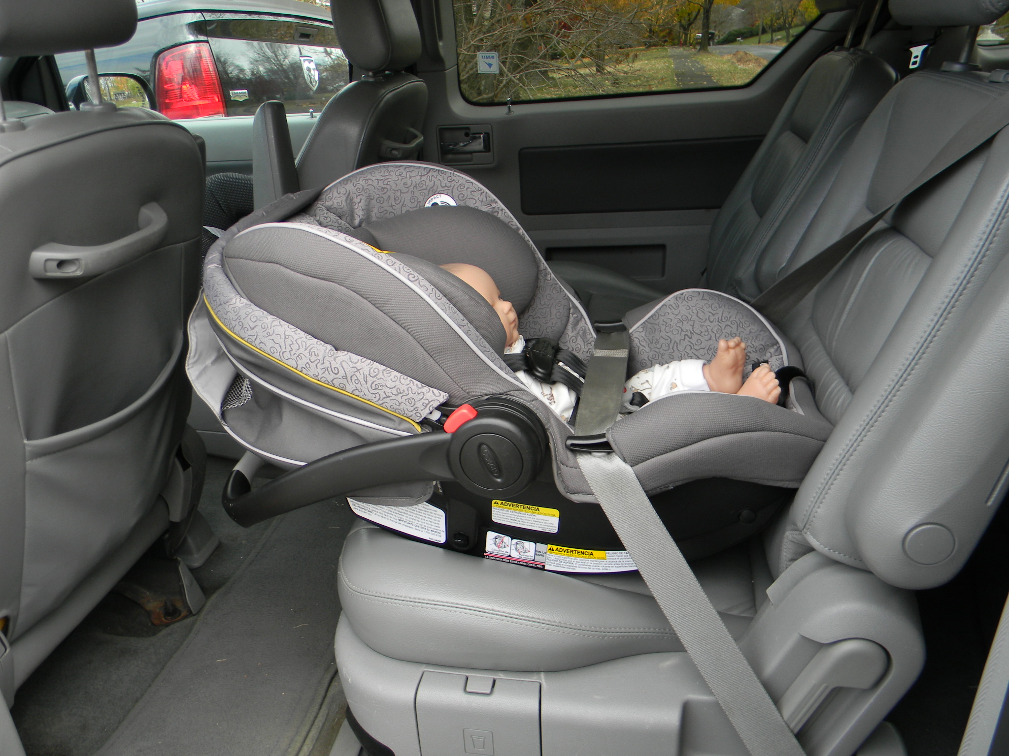 Car seat clearance without base safe