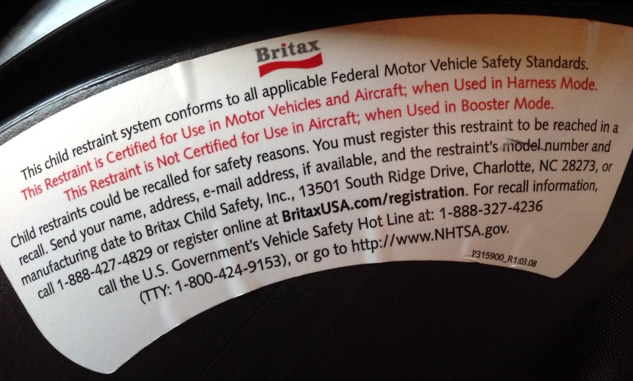 Britax Update – FAA Certification for 