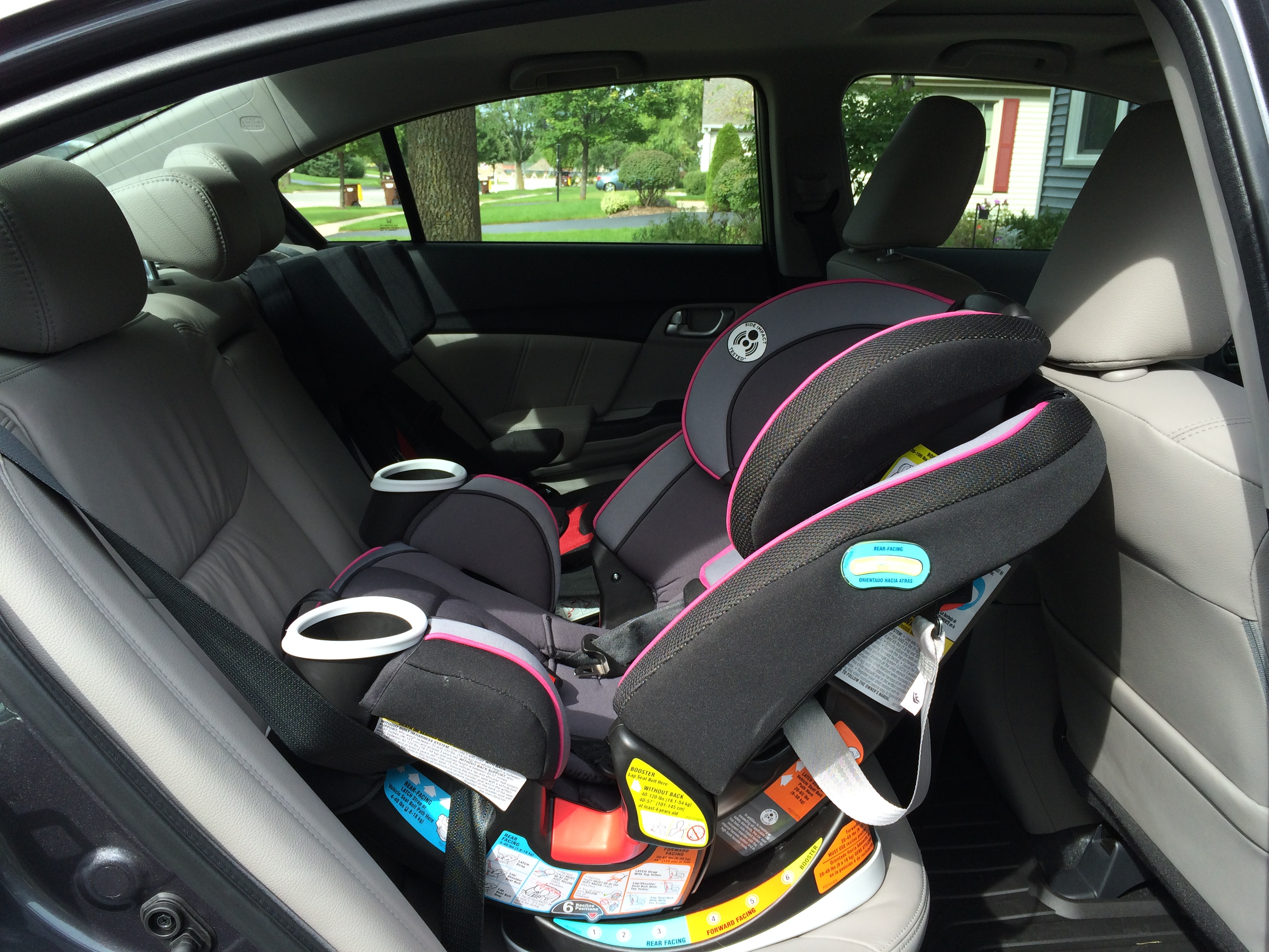 rear facing car seat in dodge ram quad cab