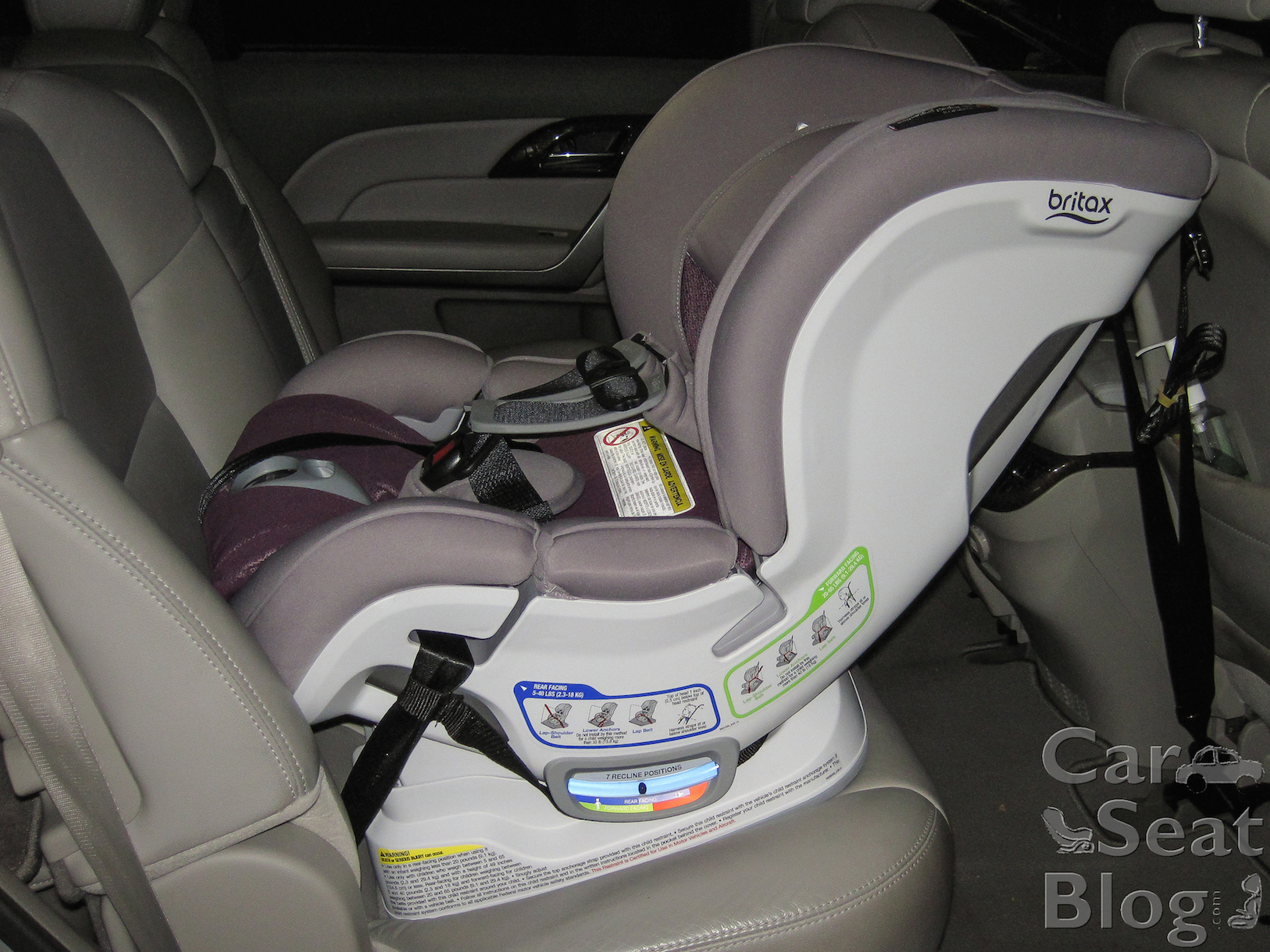 rear facing limits britax boulevard clicktight