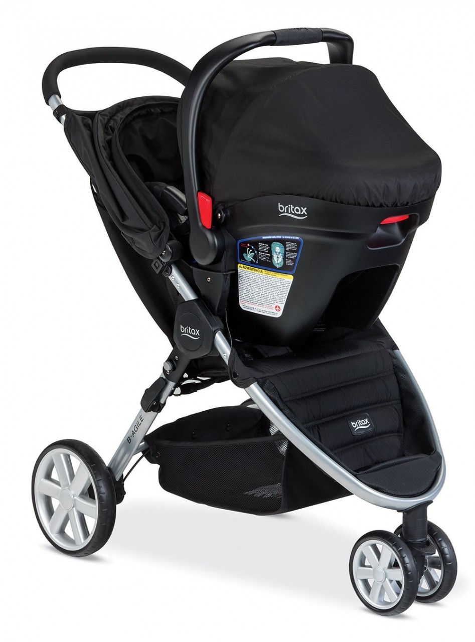 black strollers with car seat