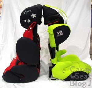 Compared with KIddy World Plus booster. Same overall height but belt guide are placed higher on Cruiser 3.
