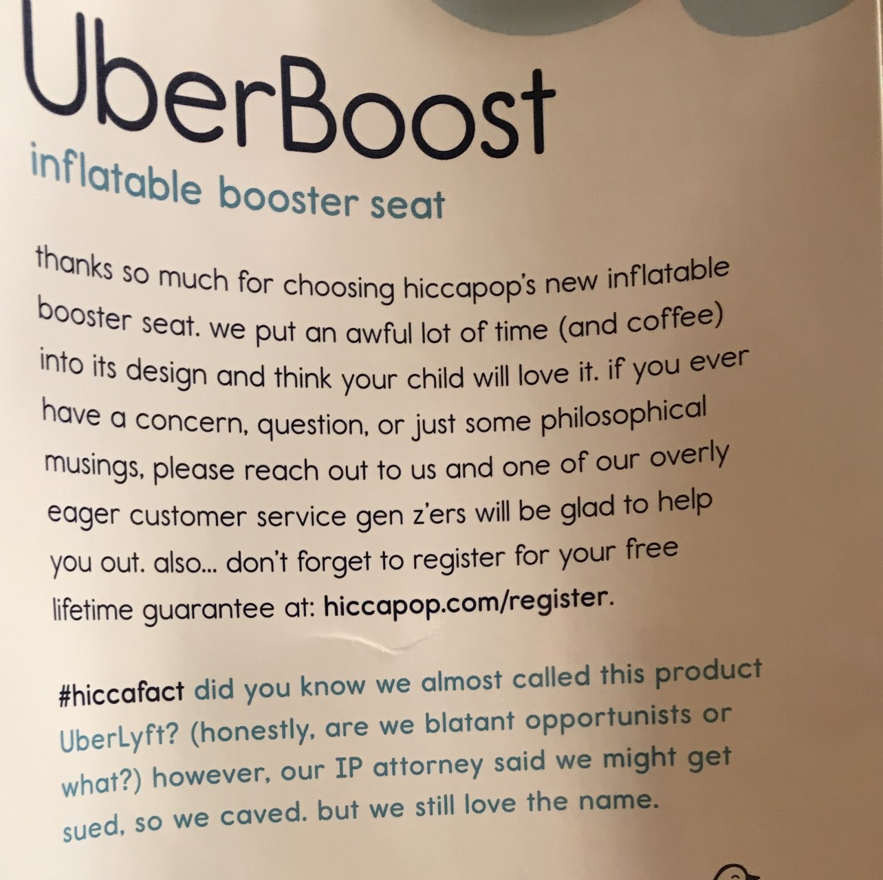 UberBoost Inflatable Booster Car Seat