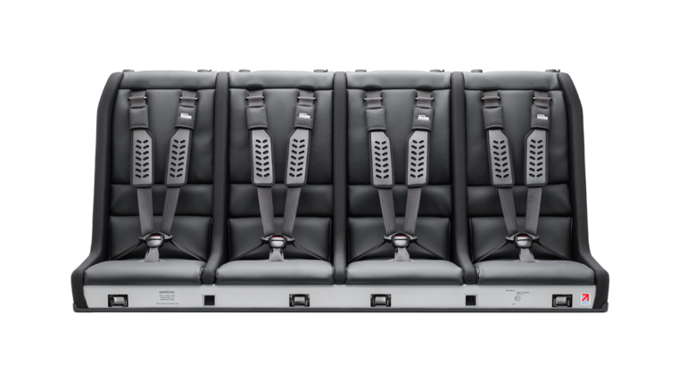 Four-seat Multimac child-restraint unit